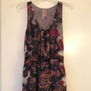 Free People purple printed mini dress